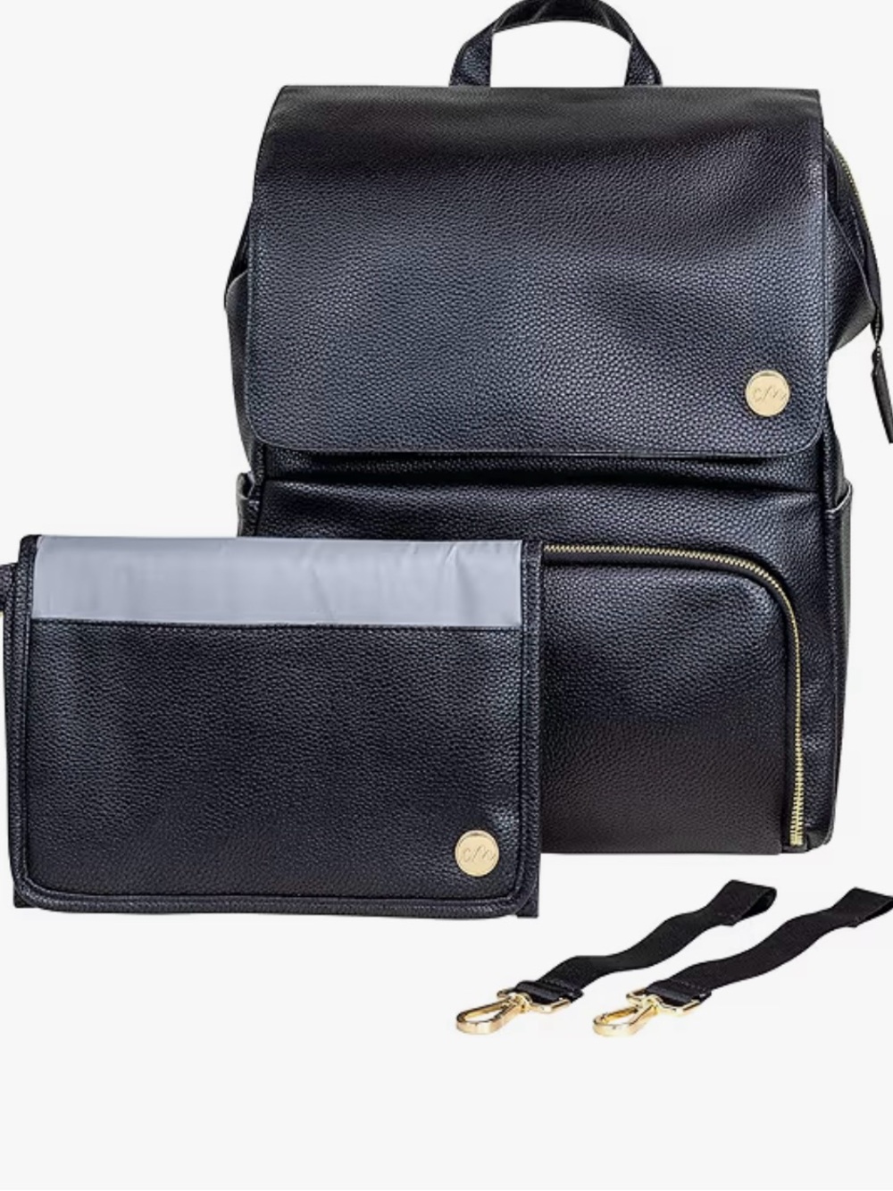 6 pc Clevermade Diaper Bag Set New black